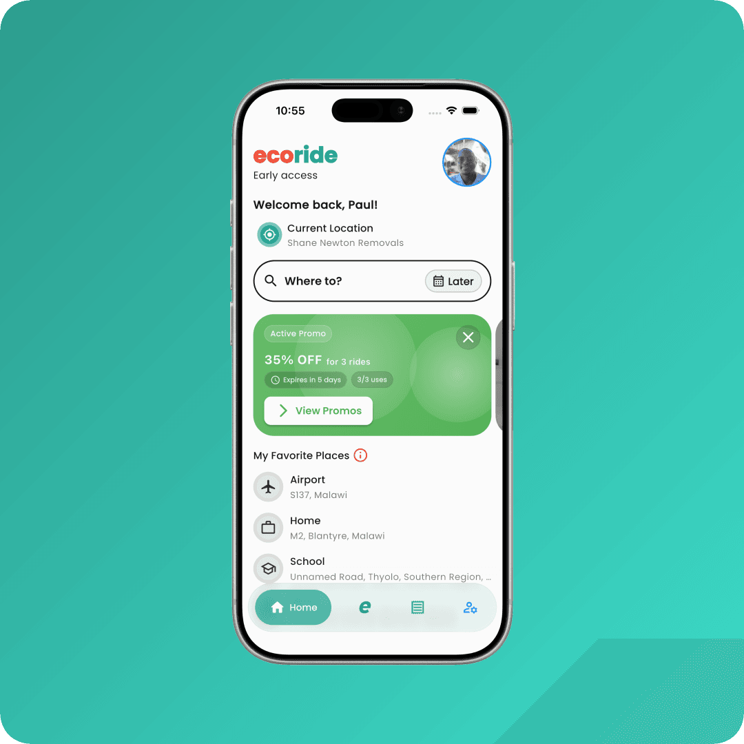 Ecoride App Preview